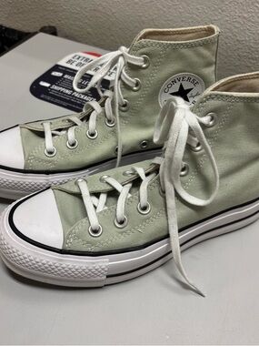 Brand New Converse Chuck Taylor High Top Sneakers in Pale Sage